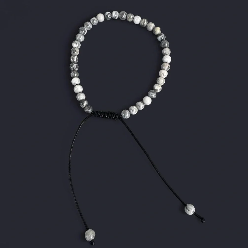 Gemstone Bead Bracelet Stack 4mm - 5pcs